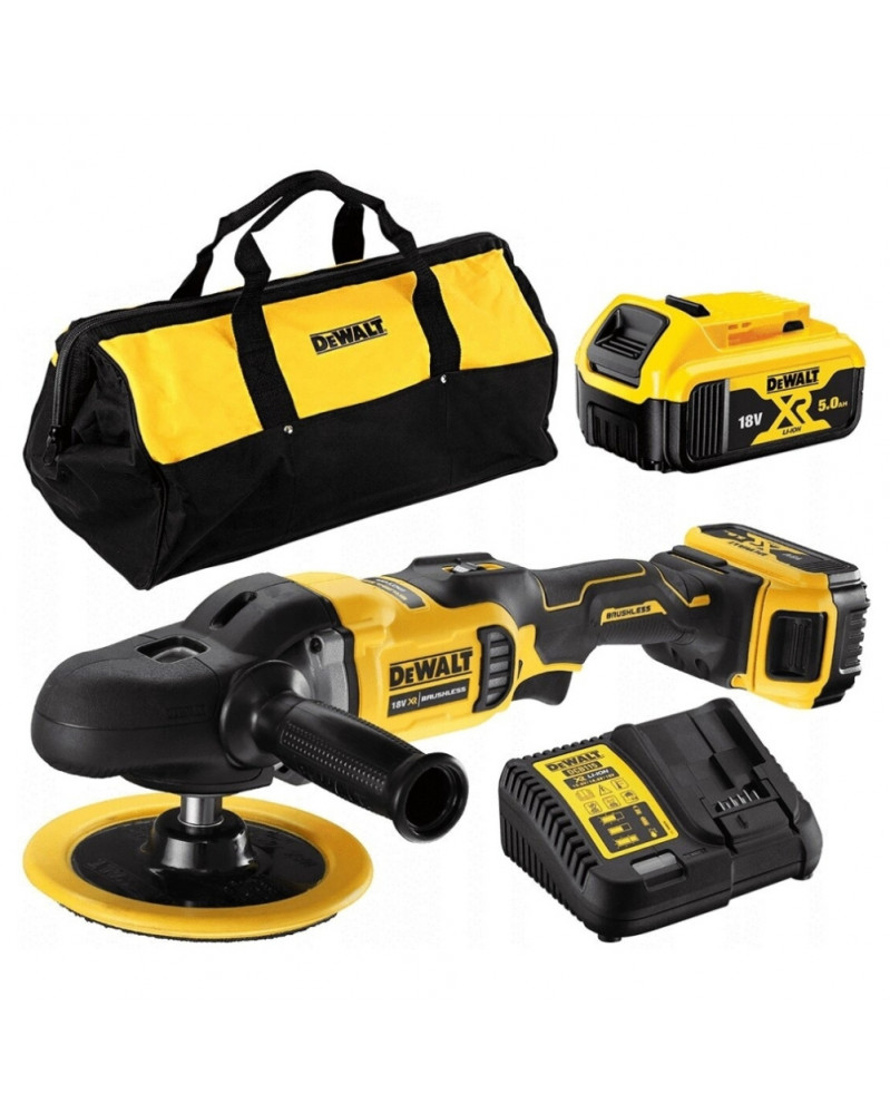 Polisseuse sans fil, rotative, XR 18V, 5ah - Dewalt | Mongrossisteauto.com