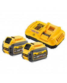Pack 2 batteries XR FLEXVOLT 18V/54V 6ah/2ah, chargeur rapide - Dewalt | Mongrossisteauto.com