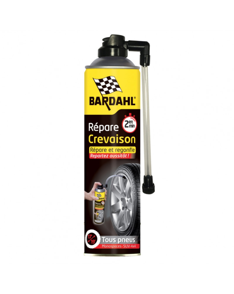 Bombe répare crevaison, 600ml - Bardahl | Mongrossisteauto.com