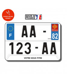 Plaque immatriculation moto région 82 | Mongrossisteauto.com