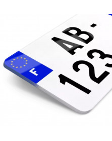 Plaque immatriculation moto, plexiglas, Homologuée - Mon Grossiste Auto