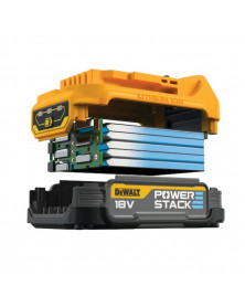Lot de 2, batterie Dewalt Powerstack, XR 18V, 1.7ah + chargeur - DEWALT | Mongrossisteauto.com