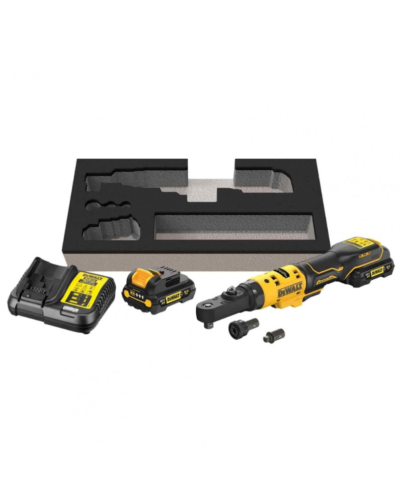 Clé à cliquet, sans fil, XR, 12V, ¼”, ⅜”, HEX ¼”, 3ah - Dewalt | Mongrossisteauto.com