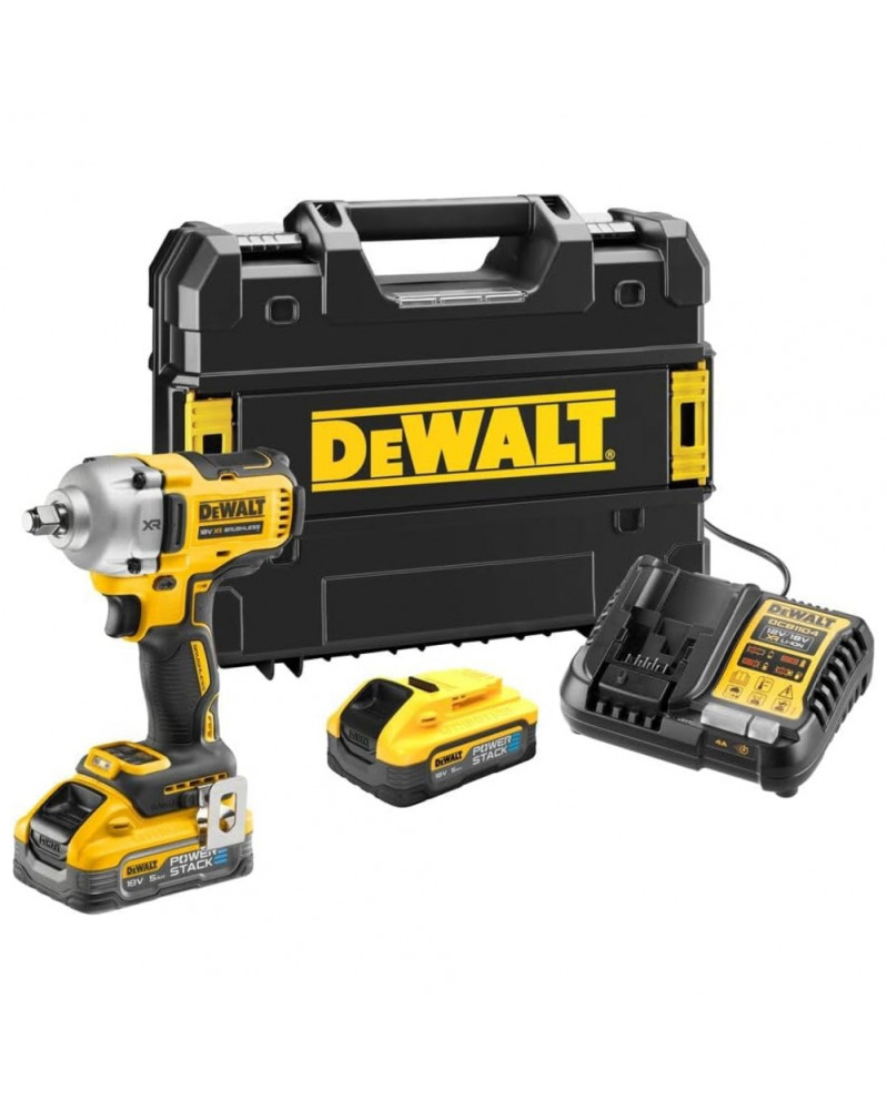 Boulonneuse à choc, ½”, XR 18V, 5ah, 812 Nm, POWERSTACK - Dewalt | Mongrossisteauto.com