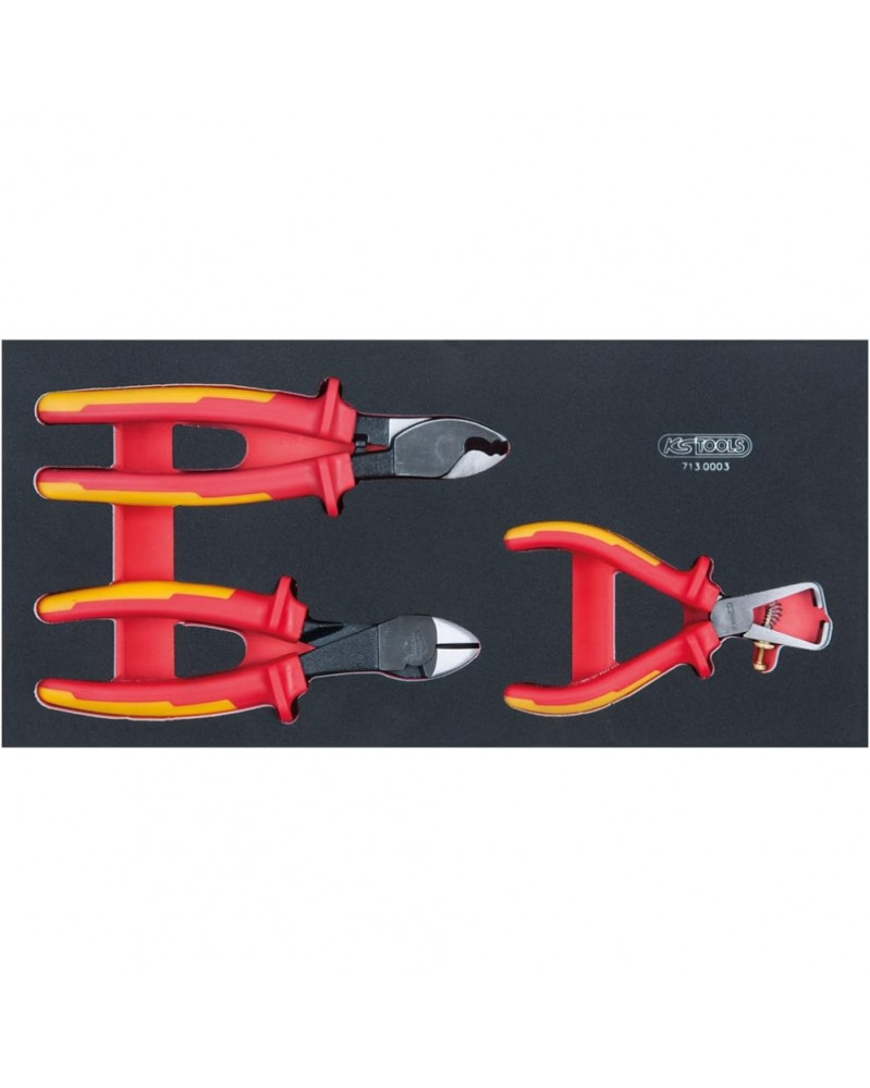 Module 1/3, pince isolée 1000V, 3pcs - Kstools | Mongrossisteauto.com