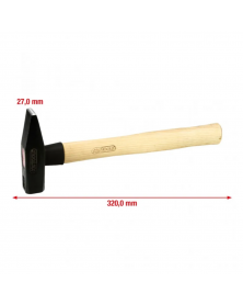Marteau, mécanicien, manche hickory, 300 g (142.1330) - KS Tools | Mongrossisteauto.com