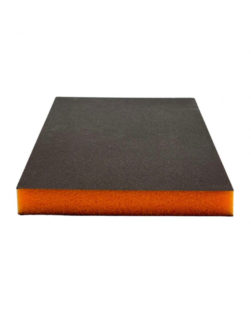 Éponge abrasive, double face, orange, x100 - Dialann | Mongrossisteauto.com