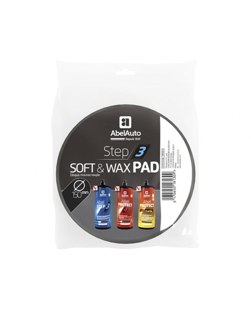Disque de polissage Step 3 (Soft & Wax PAD) Abel auto | Mongrossisteauto.com