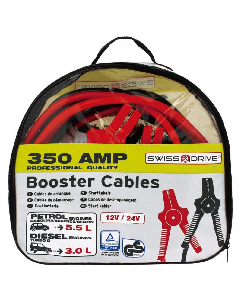 Cables de demarrage cuivre 25mm² 3.5m - Car + | Mongrossisteauto.com