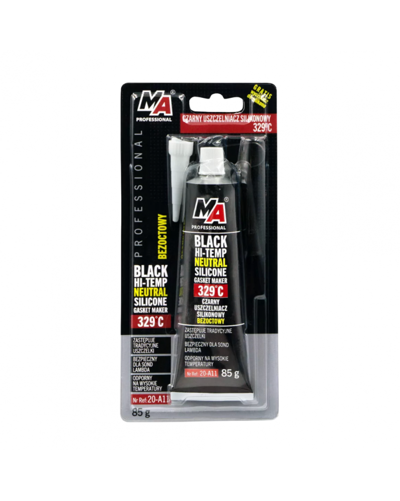 Joint silicone noir, 329°, 85g - MA Professional | Mongrossisteauto.com
