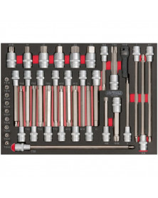 Module d’embouts long 1/4'' - 1/2'', 38 pièces - KS TOOLS | Mongrossisteauto.com