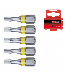 Embouts de vissage, T15, ¼”, L.25mm, 5pcs - Kstools | Mongrossisteauto.com