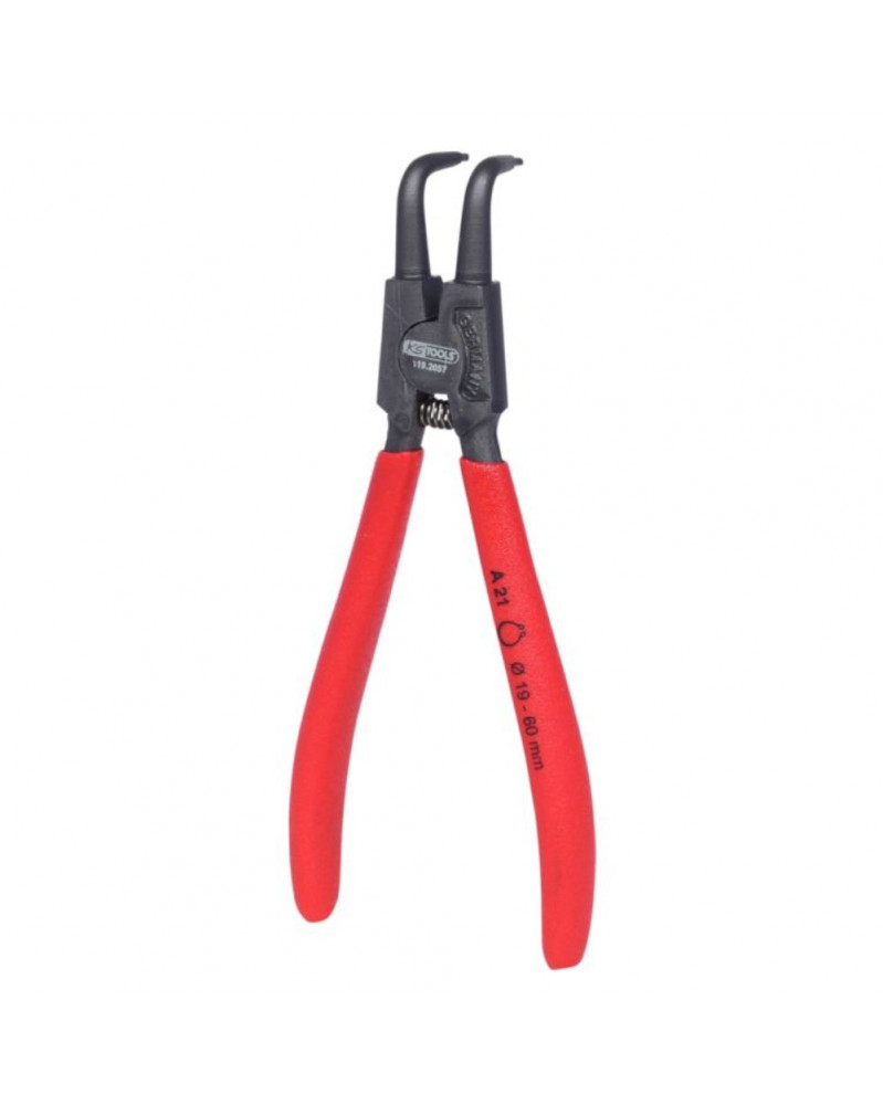 Pince à circlips, extérieur coudée, 90°, L.165mm, (119.2057) - KS Tools | Mongrossisteauto.com