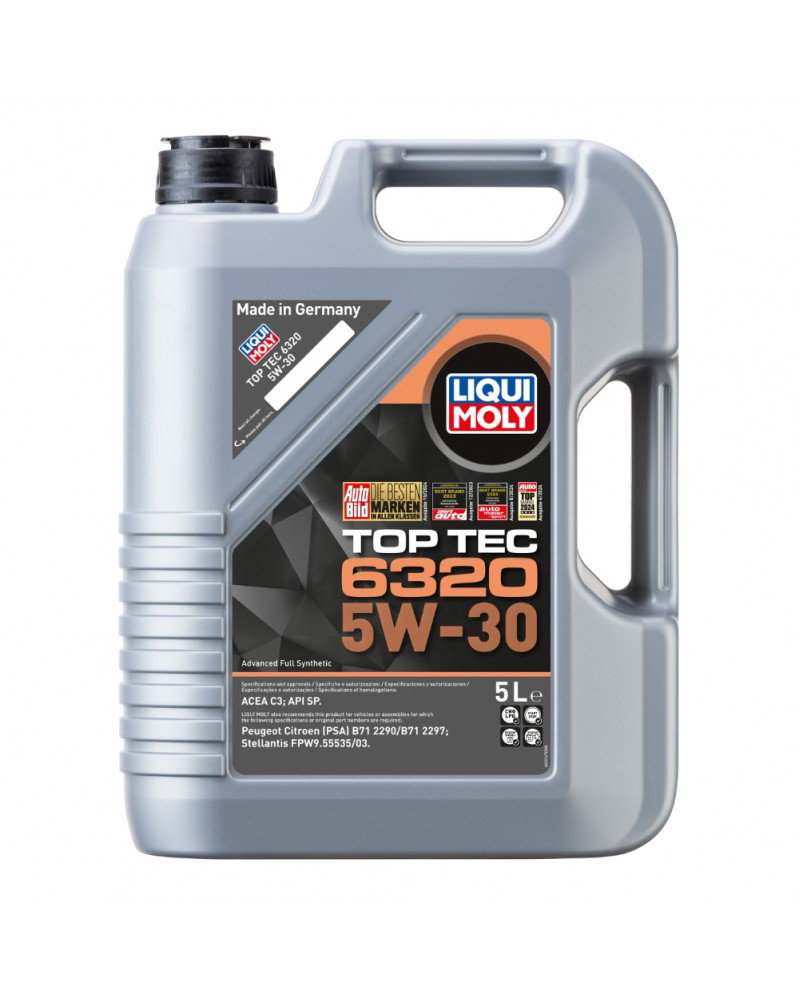 Huile moteur 5W30, Top Tec 6320, 5L - Liqui Moly | Mongrossisteauto.com
