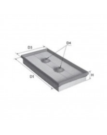 Filtre à air MECAFILTER ELP9392 adaptable VAG | Mongrossisteauto.com