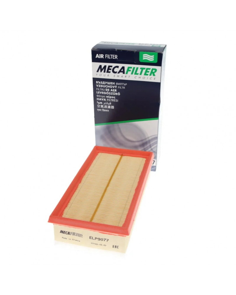 Filtre à air MECAFILTER ELP9077 adaptable PSA BMW FIAT | Mongrossisteauto.com