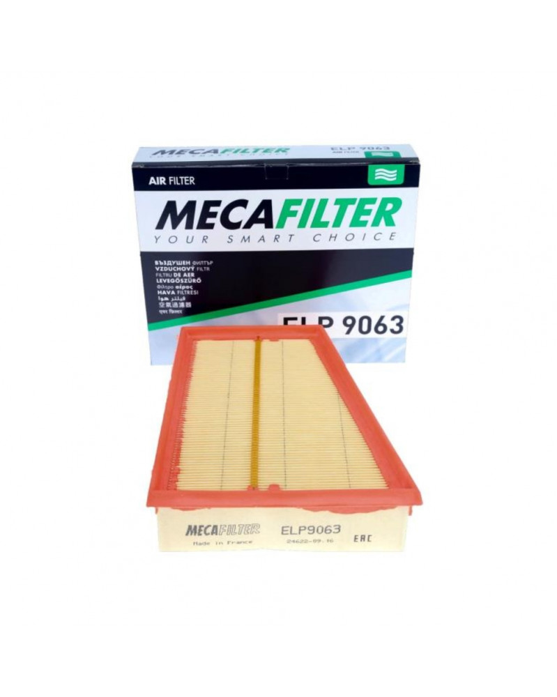 Filtre à air MECAFILTER ELP9063 adaptable RENAULT | Mongrossisteauto.com