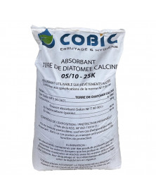 Terre de diatomée, absorbant minéral, 40 litres - Cobic | Mongrossisteauto.com