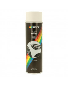 Peinture carrosserie, blanc mat, 500 ml - Motip | Mongrossisteauto.com