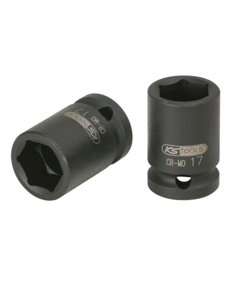 Douille à chocs 6 pans 1/2'', 18 mm, (515.1018-E) - KS TOOLS | Mongrossisteauto.com