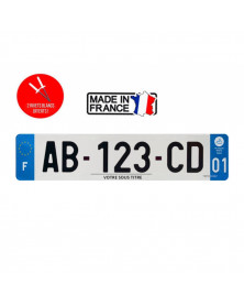 Plaque d'immatriculation région 01 | MonGrossisteAuto.com