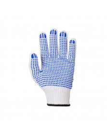 Gants de travail, à pois bleus, 12 paires, taille XL - Mercator | Mongrossisteauto.com
