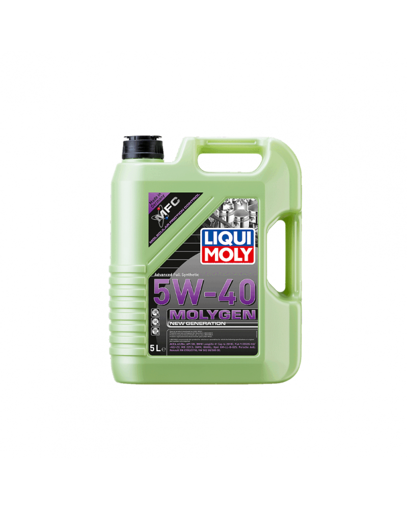 Huile moteur 5W40, anti-friction, Molygen, 5L - Liqui Moly | Mongrossisteauto.com