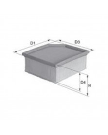 Filtre à air MECAFILTER ELP9061 adaptable PSA | Mongrossisteauto.com