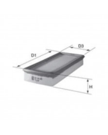 Filtre à air MECAFILTER ELP3615 adaptable FORD PEUGEOT | Mongrossisteauto.com