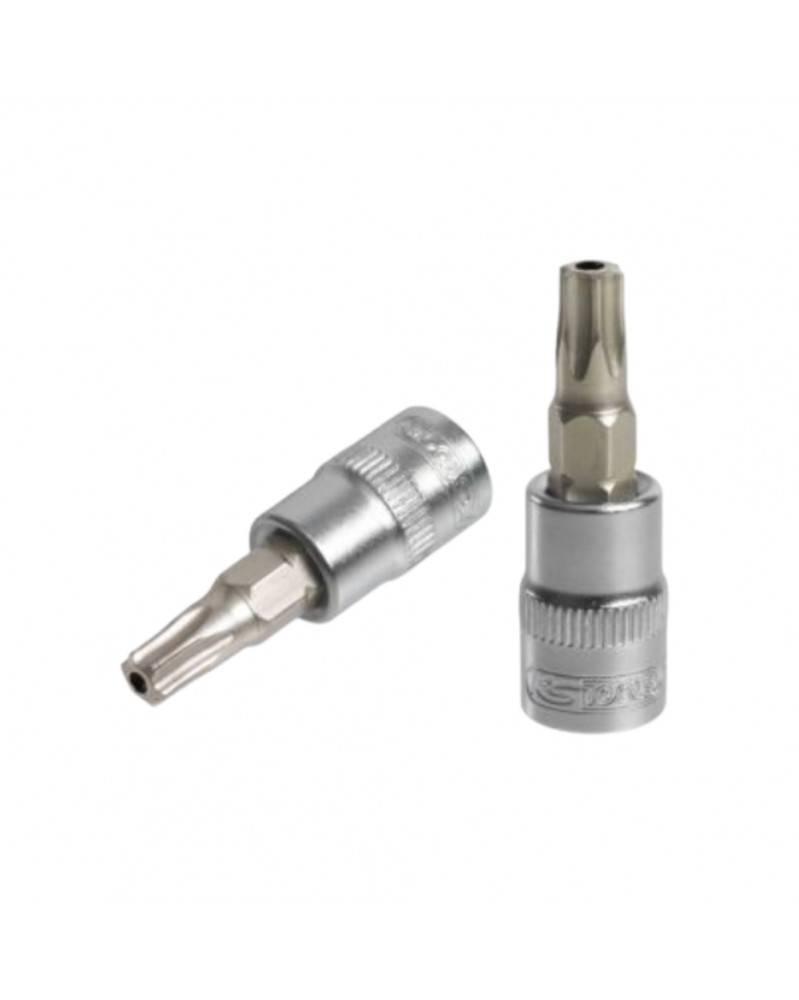 Douille tournevis percé, ULTIMATE® TORX®, ¼”, L.37, T15, (922.1493) - KS TOOLS | Mongrossisteauto.com