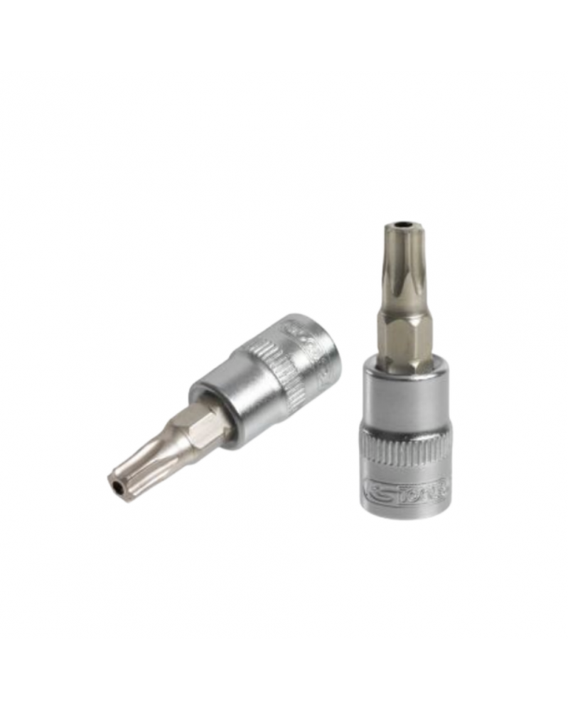 Douille tournevis percé, ULTIMATE® TORX®, ¼”, L.37, T25, (922.1495) - KS TOOLS | Mongrossisteauto.com