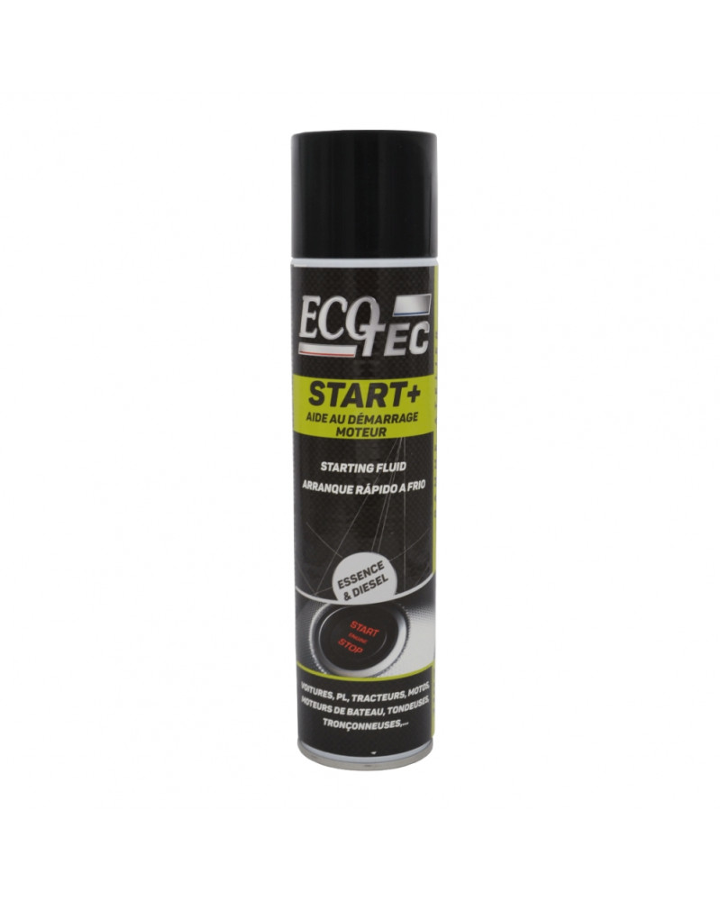 Départ moteur, essence et diesel, START+, 400ml - Ecotec | Mongrossisteauto.com