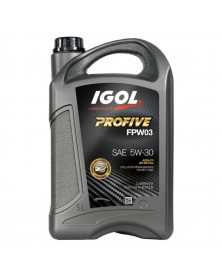 Huile moteur, profive, FPW03, 5W30, 5l - Igol | Mongrossisteauto.com