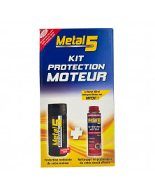 Kit protection moteur, nettoyant avant vidange, remétallisant moteur, M5KPM - Metal 5 | Mongrossisteauto.com