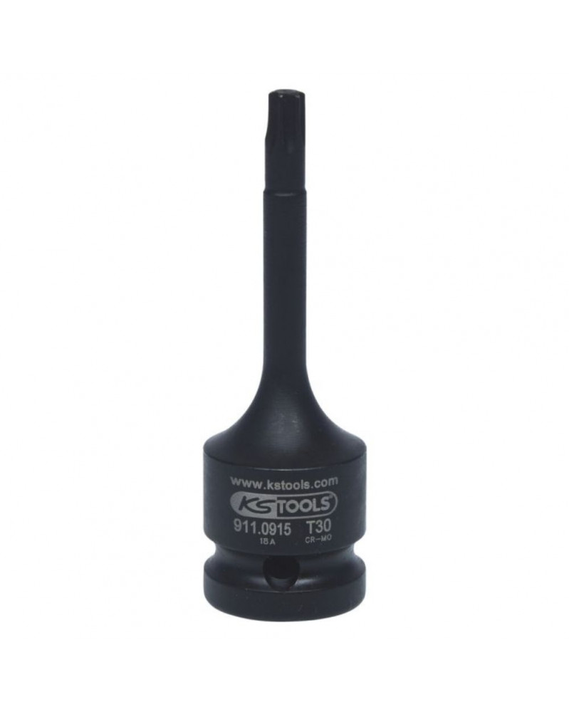 Douille tournevis, à chocs longue torx,T30 1/2 - KS TOOLS | Mongrossisteauto.com