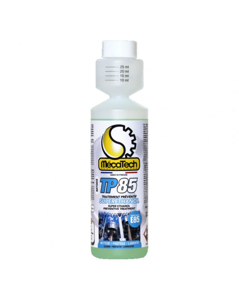 Additif ethanol, traitement préventif, E85, 250ml – Mecatech | Mongrossisteauto.com