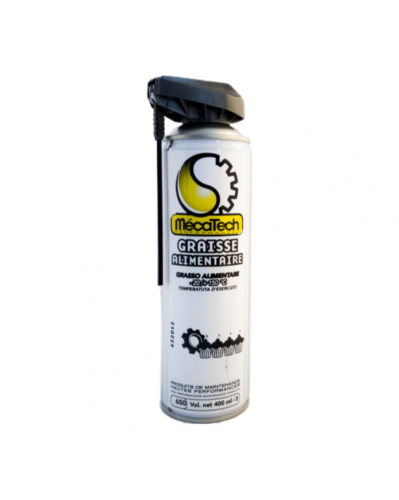 Graisse alimentaire, -20 à +150°C , 400ml – Mecatech | Mongrossisteauto.com