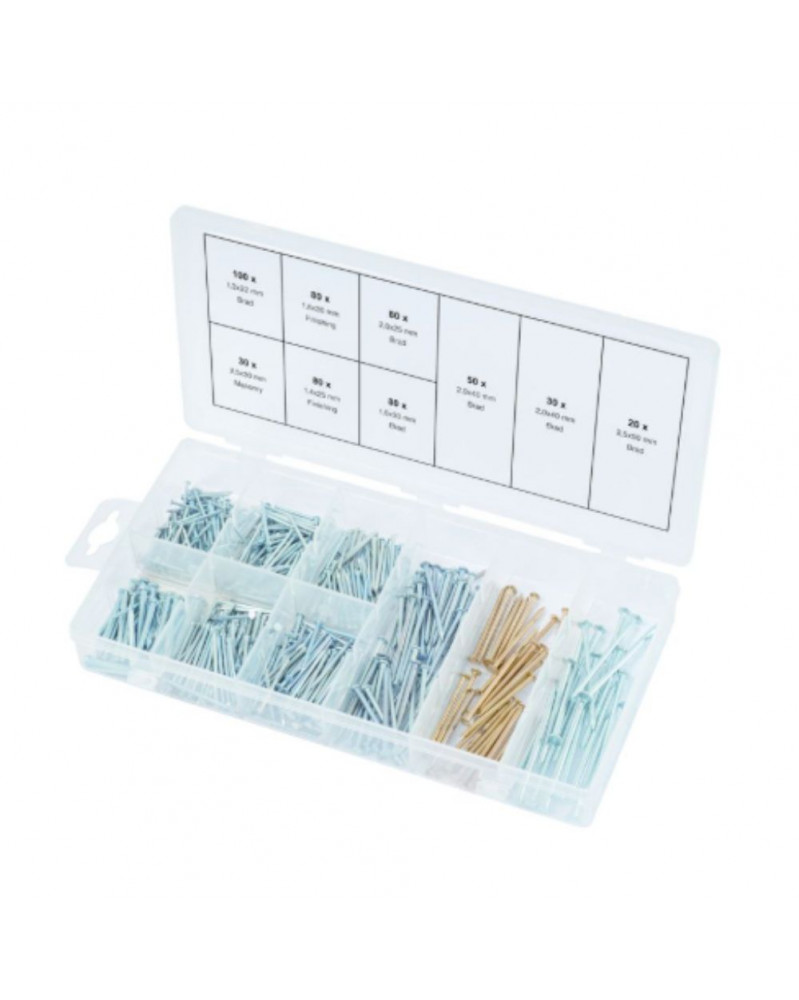 Assortiment clous fixation, 550 pcs – KS TOOLS | Mongrossisteauto.com