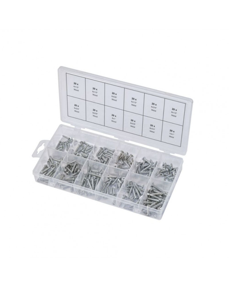 Vis auto taraudeuses, métal, bois, 240 pcs – KS TOOLS | Mongrossisteauto.com