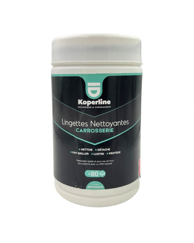 Lingettes nettoyantes, x80 - Koperline | Mongrossisteauto.com