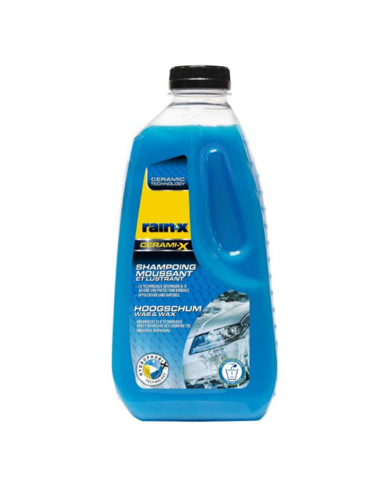 Shampoing voiture, moussant&lustrant, Cerami-x, 1L - Rain X | Mongrossisteauto.com