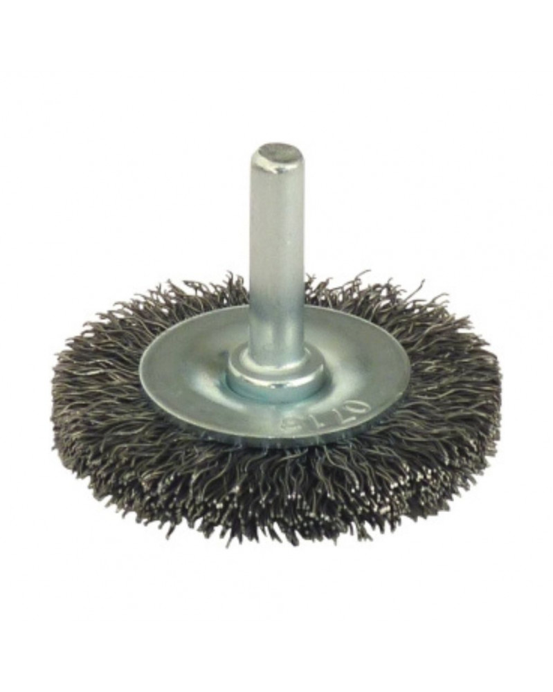 Brosse métallique perceuse, acier ondulé 50mm, tige 6mm – Sodise | Mongrossisteauto.com