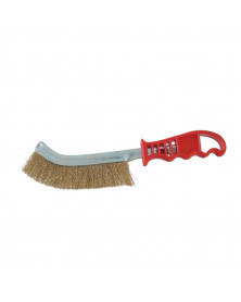 Brosse métallique, convexe fil acier, laitonné, 250mm – Sodise | Mongrossisteauto.com