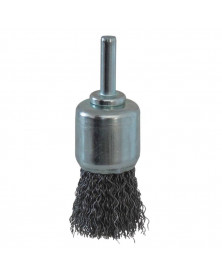 Brosse pinceau, fil acier ondulé 25mm, tige 6mm – Sodise | Mongrossisteauto.com