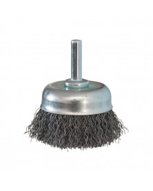 Brosse métallique, fil acier ondulé 50mm, tige 6mm – Sodise | Mongrossisteauto.com
