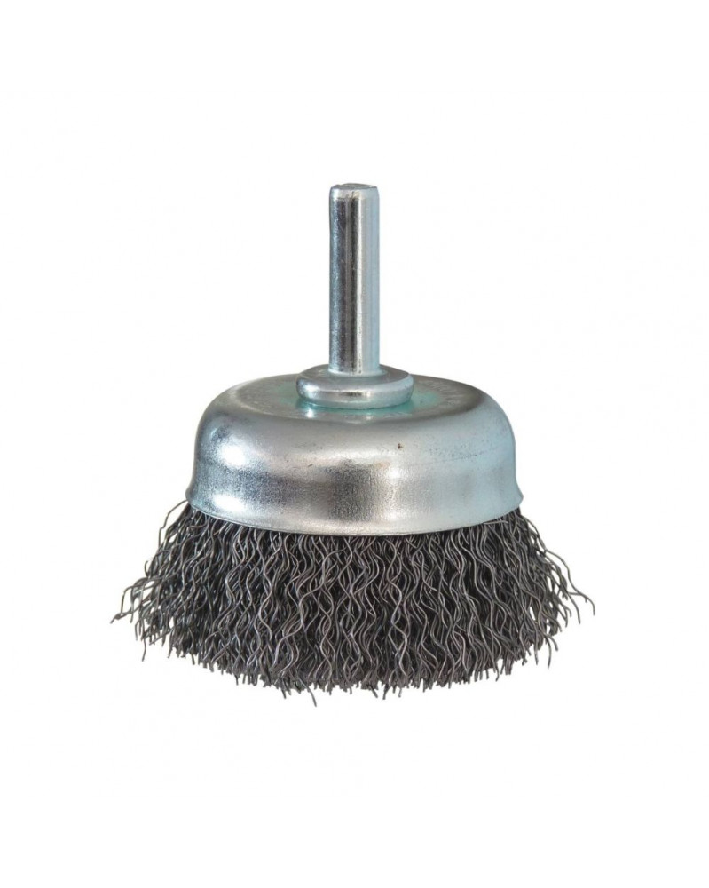 Brosse métallique, fil acier ondulé 50mm, tige 6mm – Sodise | Mongrossisteauto.com