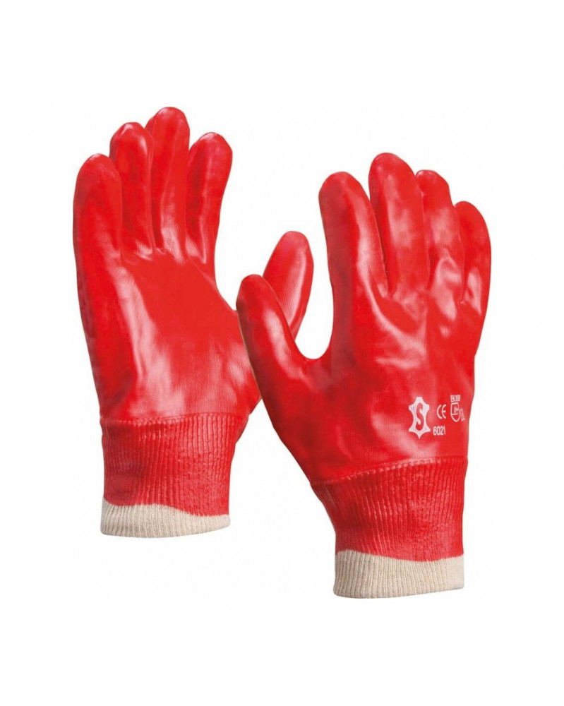 Gants de protection, enduits PVC rouge, taille 10 – Sodise | Mongrossisteauto.com