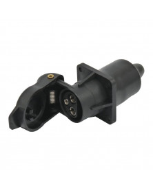 Prise 3 broches femelle, 4 points de fixation – Sodise | Mongrossisteauto.com