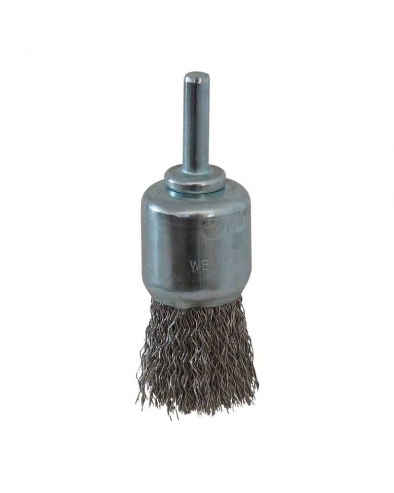 Brosse pinceau, inox ondulé, tige 6mm, d.22mm – Sodise | Mongrossisteauto.com