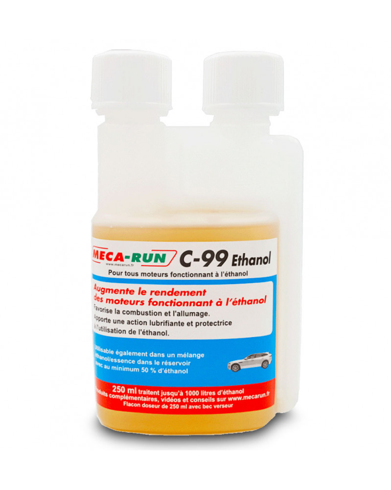 C99 ethanol, E85 bioéthanol, 250ml - MECARUN | Mongrossisteauto.com